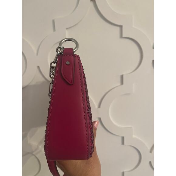 NEW Michael Kors - Mid Chain Pouchette Leather Pink (Ret. $278) - Picture 5 of 6